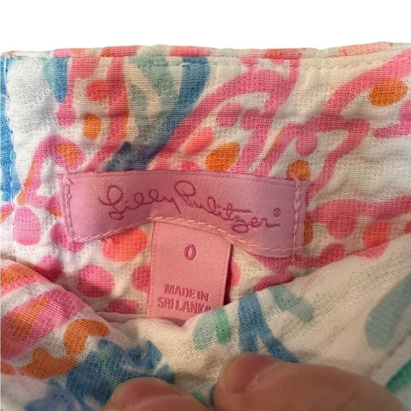 Lilly Pulitzer Marigold crab mini converted skirt 0 - Picture 5 of 8